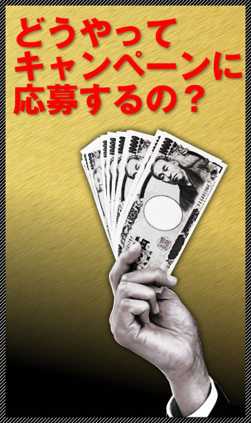 どうやってキャンペーンに応募するの？
