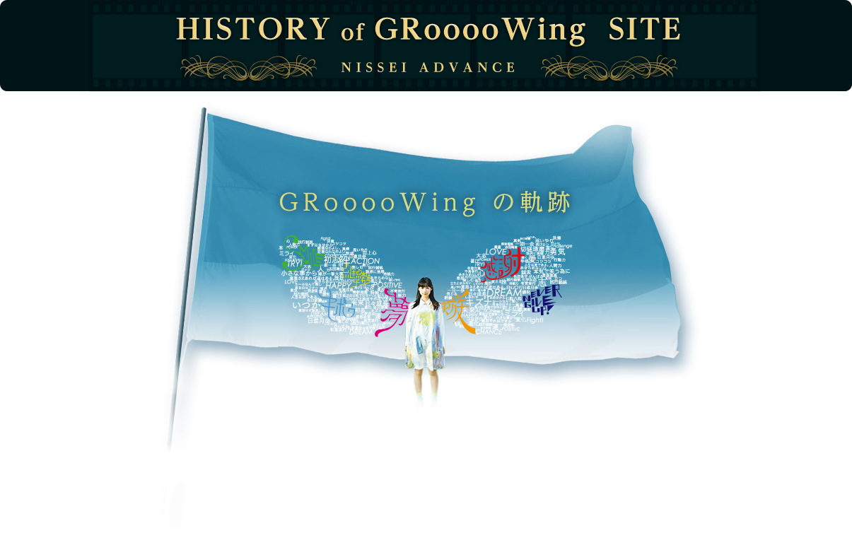 HISTORY of GRooooWing  SITE GRooooWingの軌跡